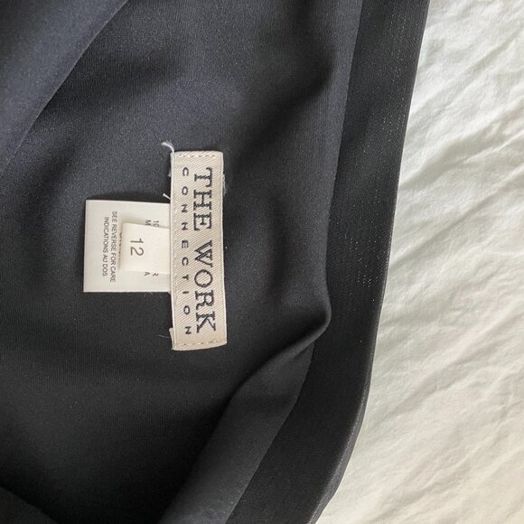 Black Sheer Lined Skirt, Size 12 - Picture 2 of 2